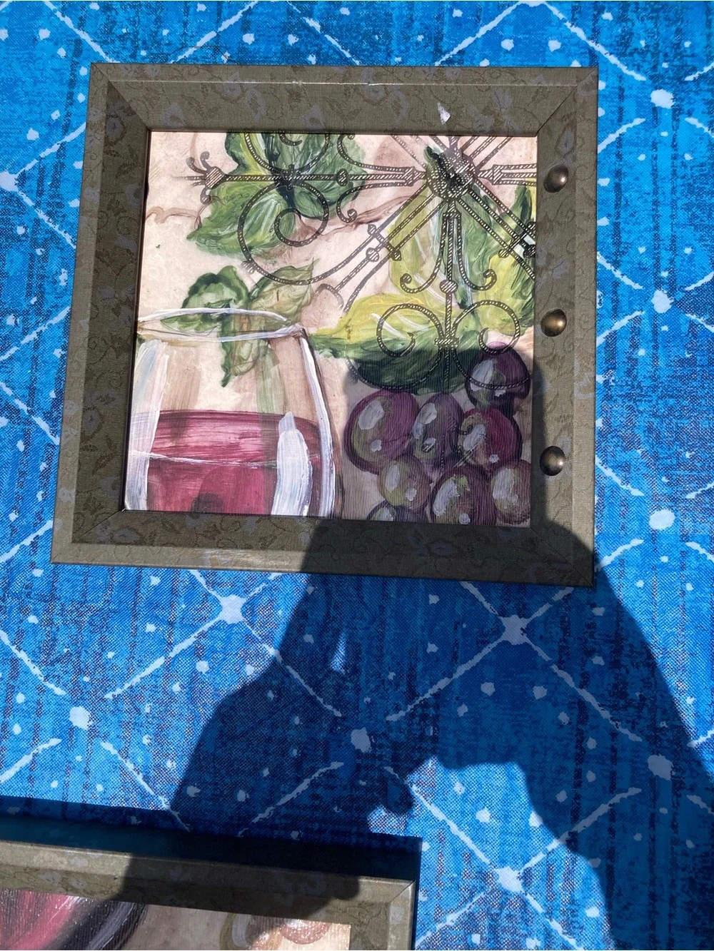 Kirklands Vineyard Grapes Wall Art - Purple, Green, Brown, Cream